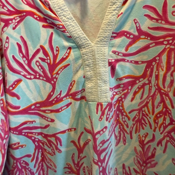 Lilly Pulitzer Pink and Blue Dress Size XL - Picture 6 of 6